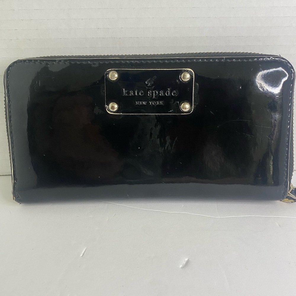 Kate Spade New York Neda Pasadena Patent  Leather Black Wallet
